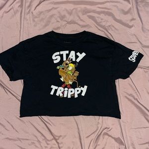 Scooby Doo cropped graphic tee